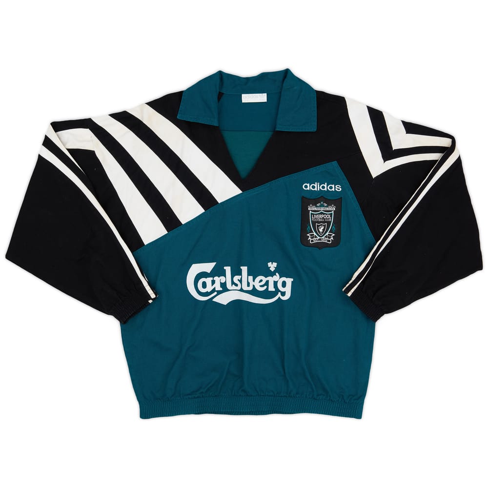 1995-96 Liverpool adidas Drill Top - 7/10 - (L)