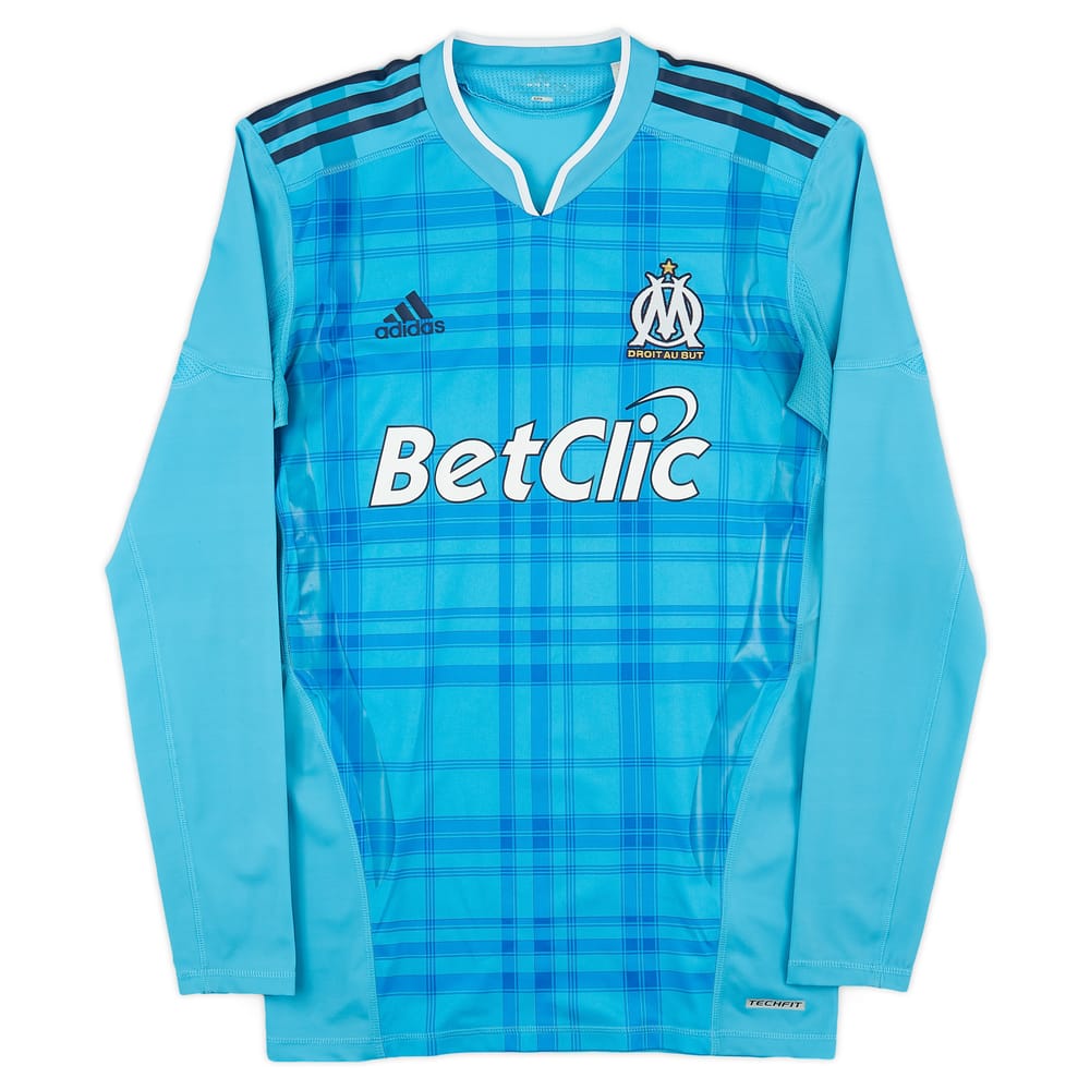 2010-11 Olympique Marseille Authentic Away L/S Shirt - 9/10 - (L)