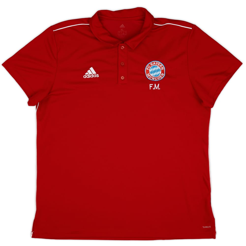2018-19 Bayern Munich Staff Issue adidas Polo Shirt 'F.M' - 9/10 - (XL)