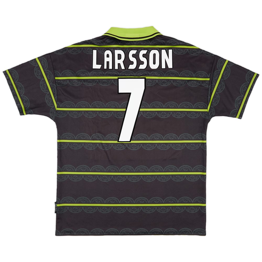 1998-99 Celtic Away Shirt Larsson #7 - 8/10 - (XL)