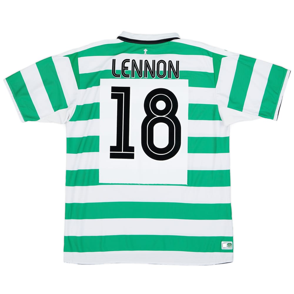 2004-05 Celtic Home Shirt Lennon #18 - 7/10 - (XL)
