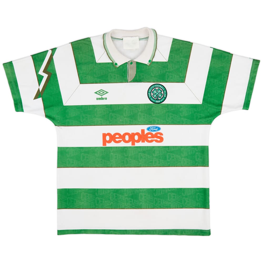 1991-92 Celtic Home Shirt - 5/10 - (L)