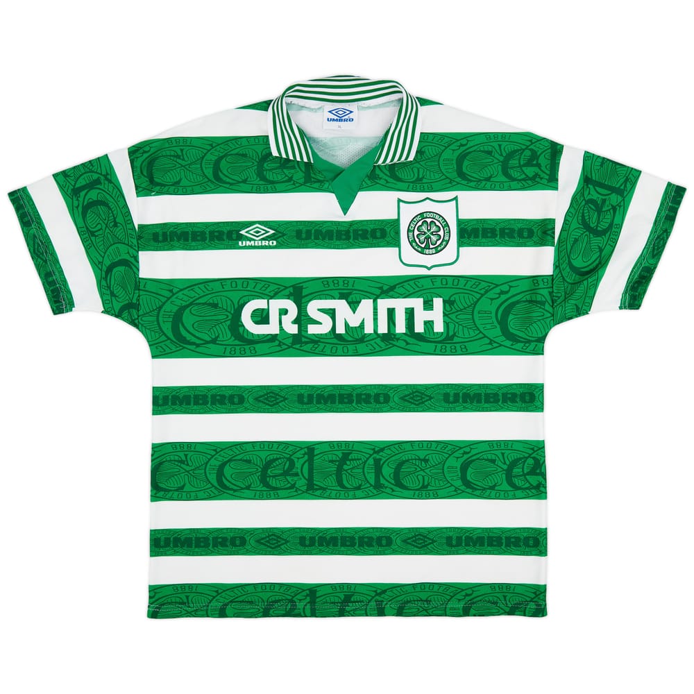 1995-97 Celtic Home Shirt - 9/10 - (XL)