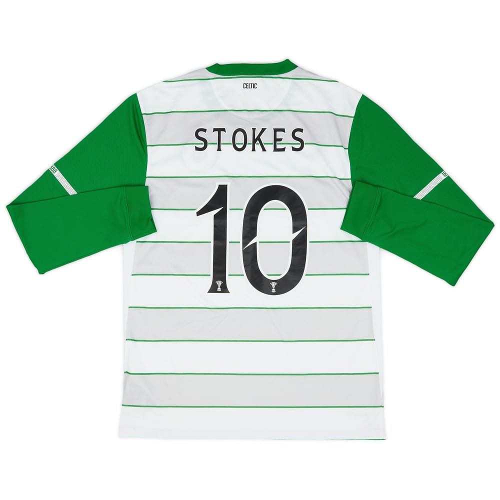 2011-12 Celtic Away L/S Shirt Stokes #10 - 8/10 - (M)