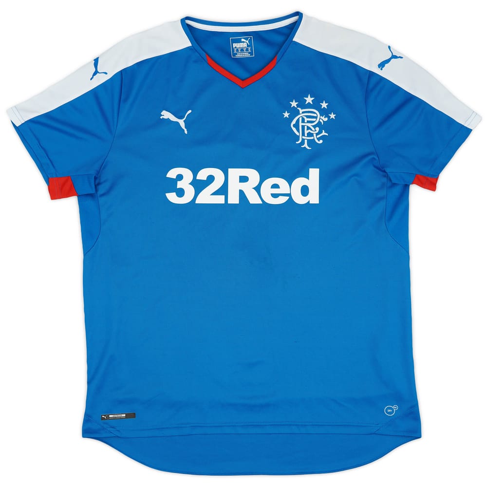 2016-18 Rangers Home Shirt - 8/10 - (XL)