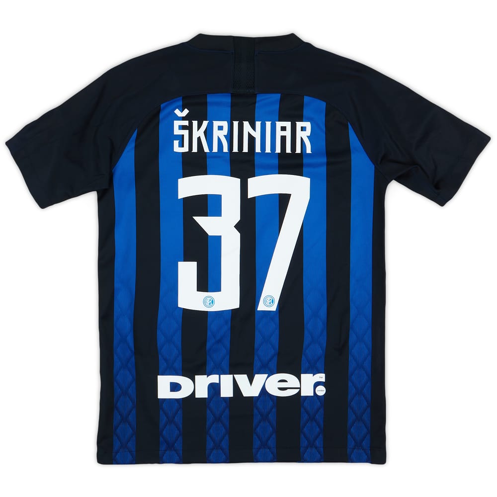 2018-19 Inter Milan Home Shirt Skriniar #37 - 8/10 - (L.Boys)