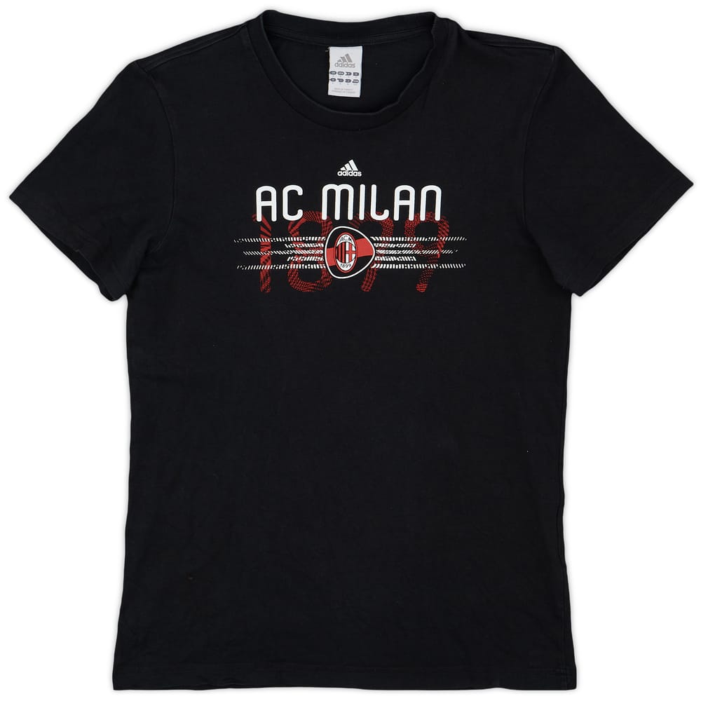 2010-11 AC Milan adidas Cotton Tee - 7/10 - (S)