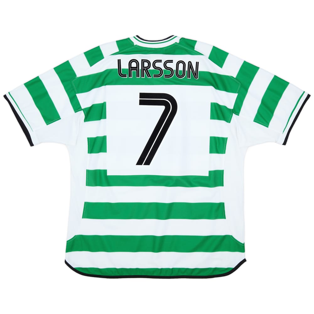 2001-03 Celtic Home Shirt Larsson #7 - 8/10 - (XXL)