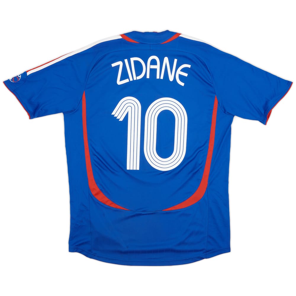 2006-07 France Home Shirt Zidane #10 - 8/10 - (L)