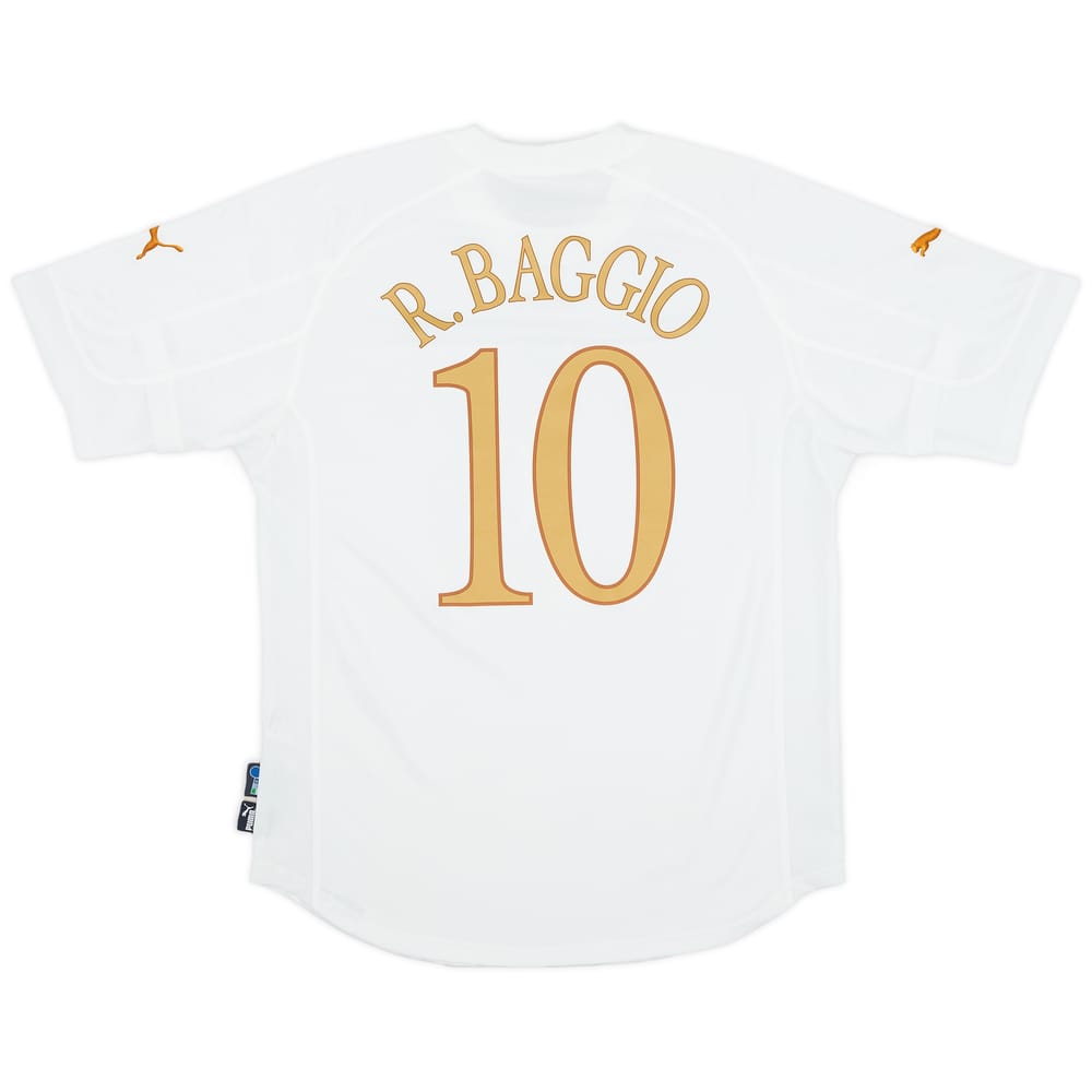 2004-06 Italy Away Shirt Baggio #10 - 6/10 - (M)