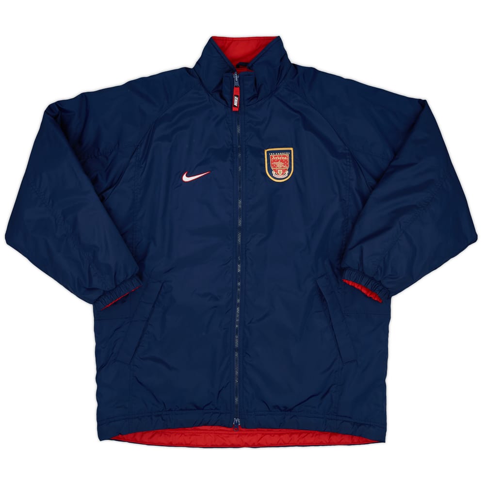 1998-99 Arsenal Nike Reversible Padded Bench Coat - 9/10 - (XL)