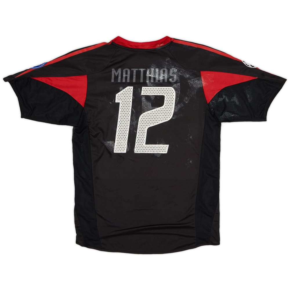 2004-05 Bayern Munich CL Shirt Matthias #12 - 4/10 - (S)