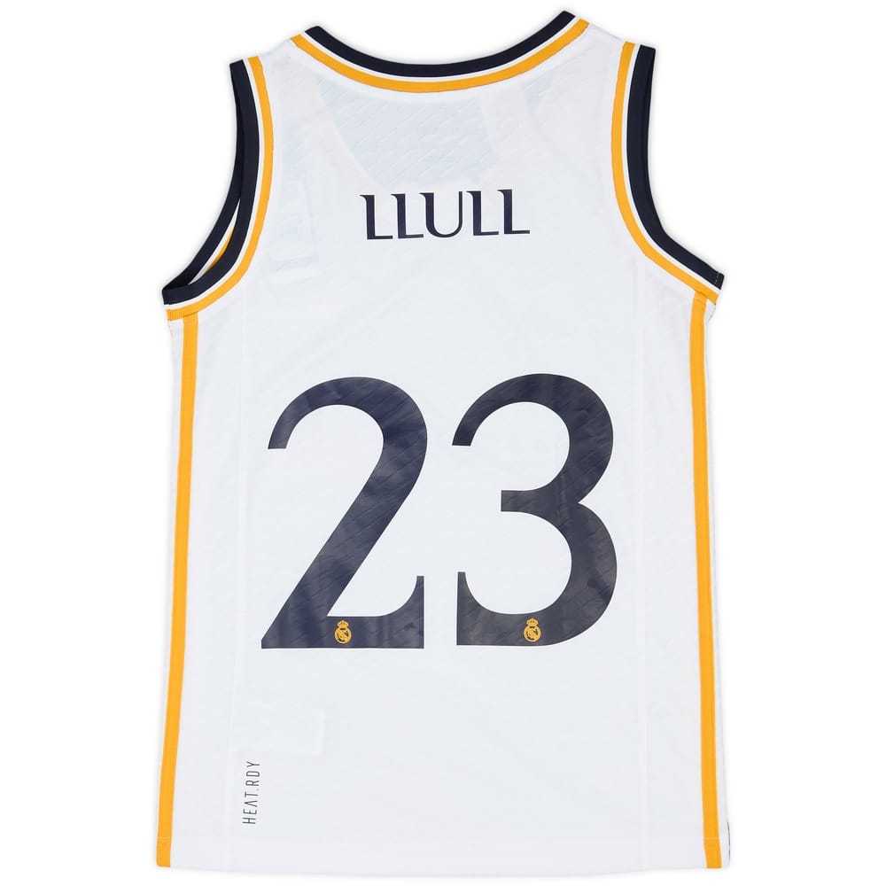 2023-24 Real Madrid Basketball Home Jersey Llull #23 (M.Kids)