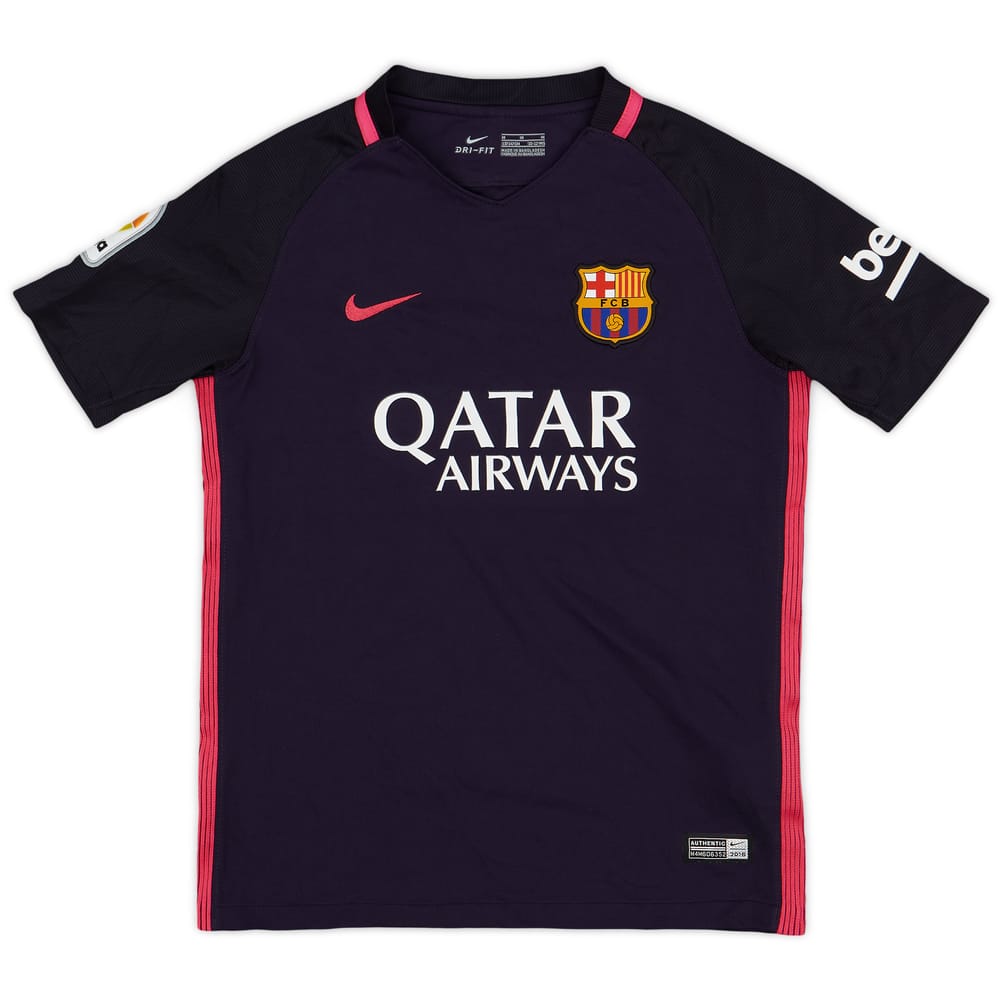 2016-17 Barcelona Away Shirt - 9/10 - (M.Boys)
