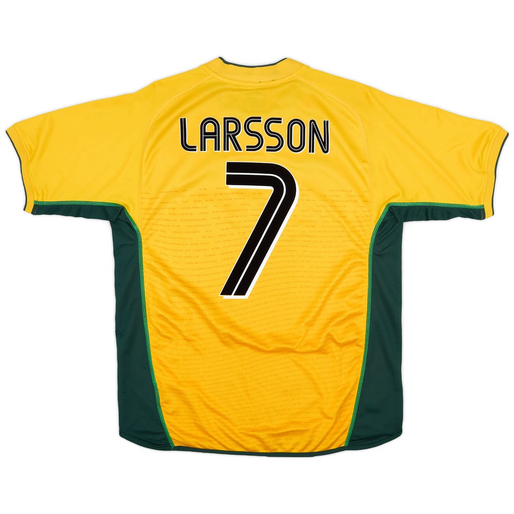 2002-03 Celtic Away Shirt Larsson #7 - 6/10 - (L)
