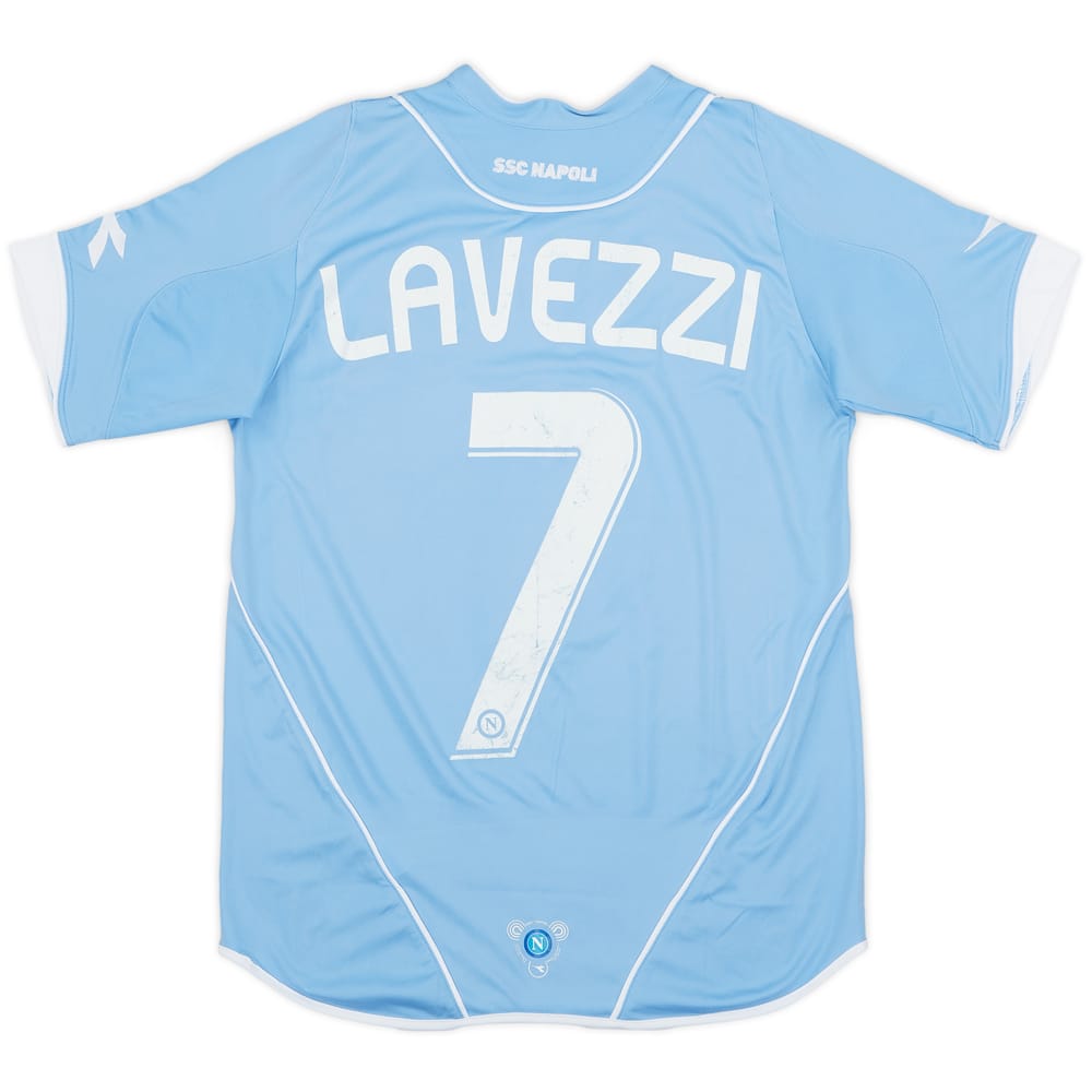 2007-08 Napoli Home Shirt Lavezzi #7 - 5/10 - (XS)