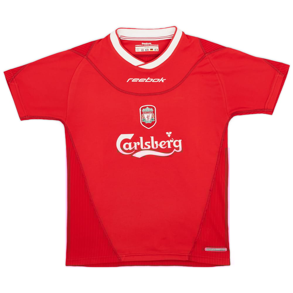 2002-04 Liverpool Home Shirt - 8/10 - (L.Boys)