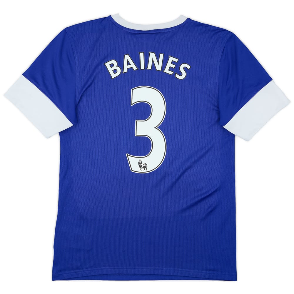 2012-13 Everton Home Shirt Baines #3 - 8/10 - (S)