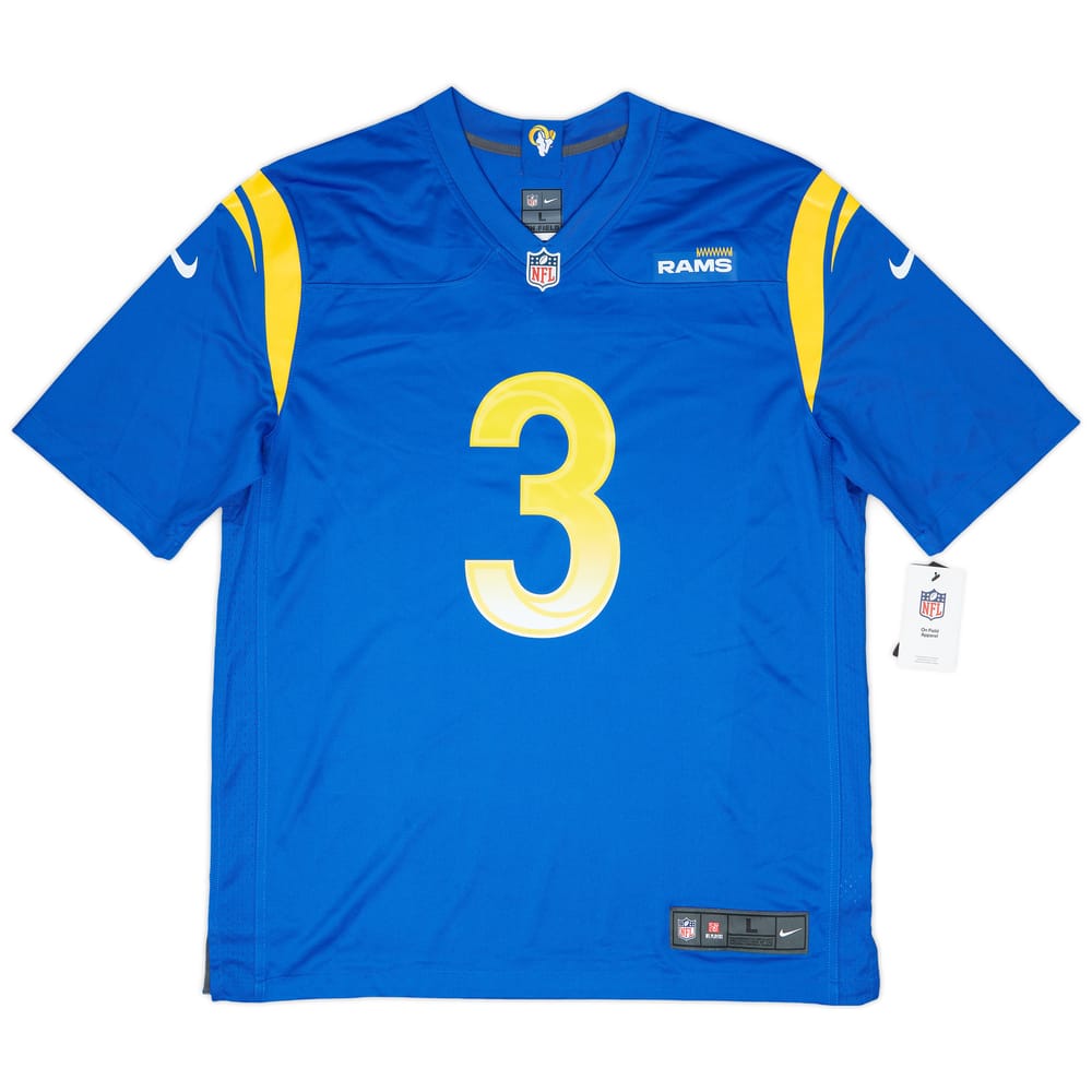 2021 LA Rams Beckham Jr #3 Nike Game Home Jersey (L)