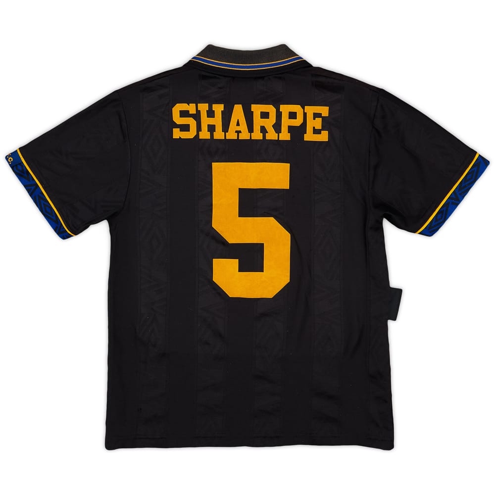 1993-95 Manchester United Away Shirt Sharpe #5 - 6/10 - (L.Boys)
