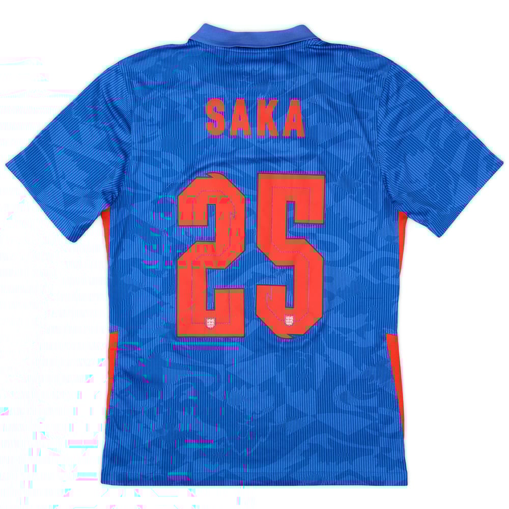 2020-21 England Away Shirt Saka #25 - 8/10 - (S)