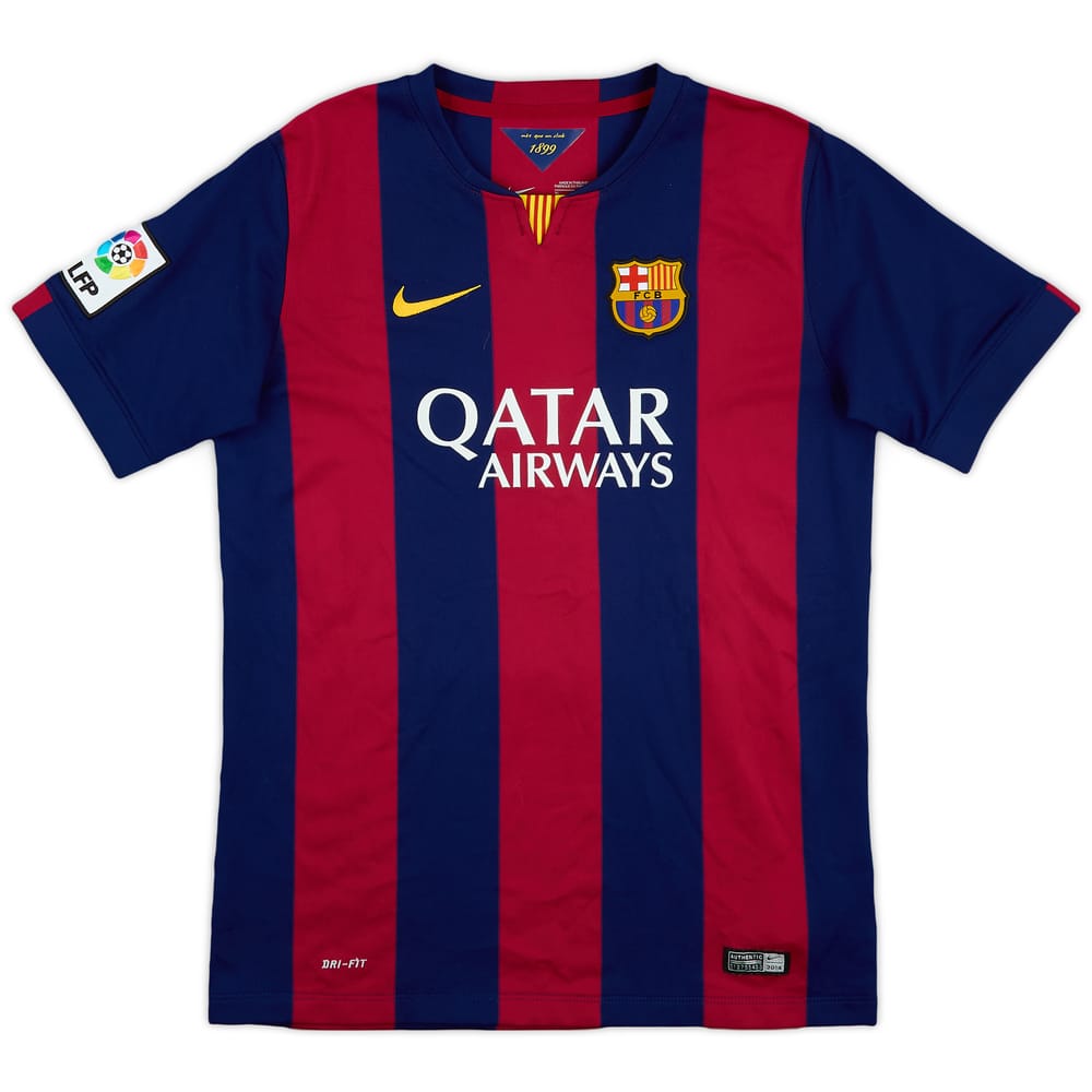 2014-15 Barcelona Home Shirt - 9/10 - (XL.Boys)