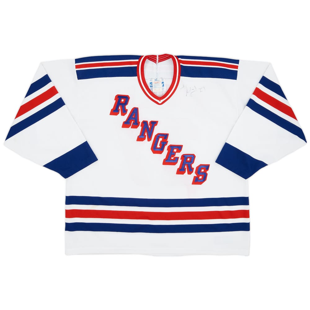 1992-94 New York Rangers Kovalev #27 'Signed' Cosby Home Jersey - 6/10 - (XL)