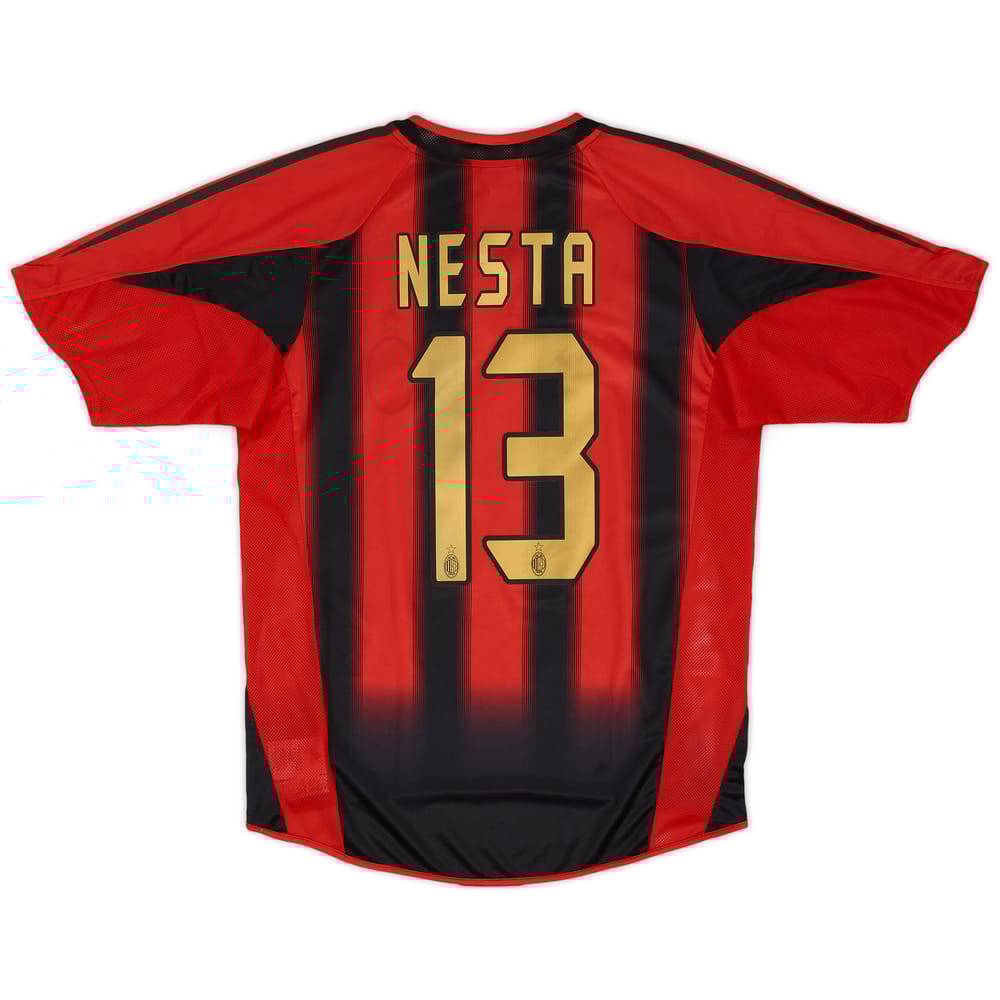 2004-05 AC Milan Home Shirt Nesta #13 (S)
