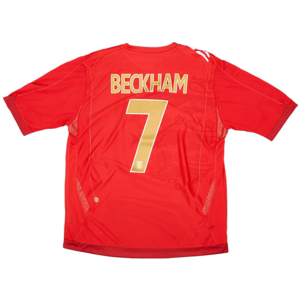 2006-08 England Away Shirt Beckham #7 - 9/10 - (XL)