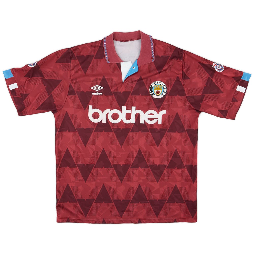 1990-92 Manchester City Away Shirt - 8/10 - (L)