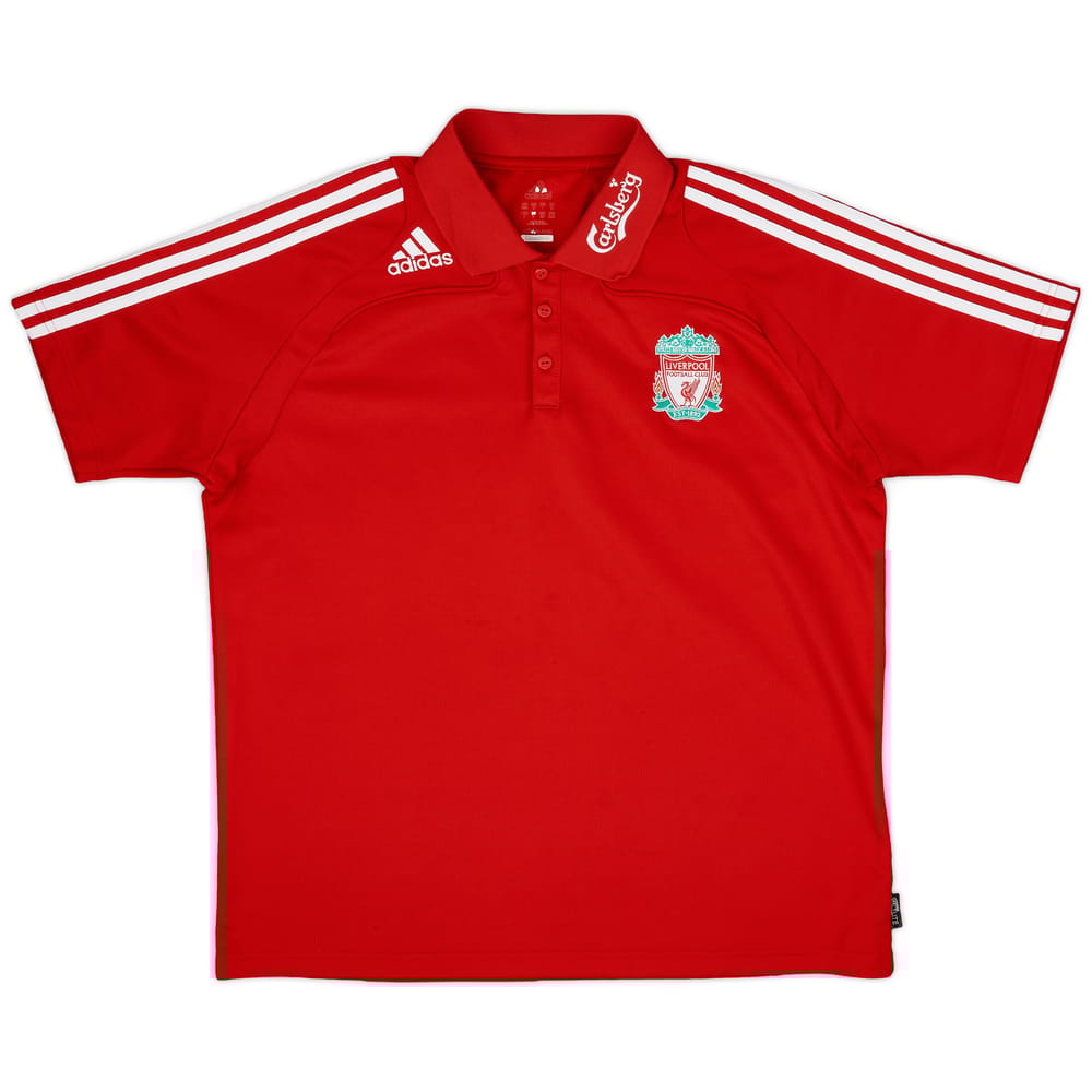 2008-09 Liverpool adidas Polo Shirt - 8/10 - (XL)