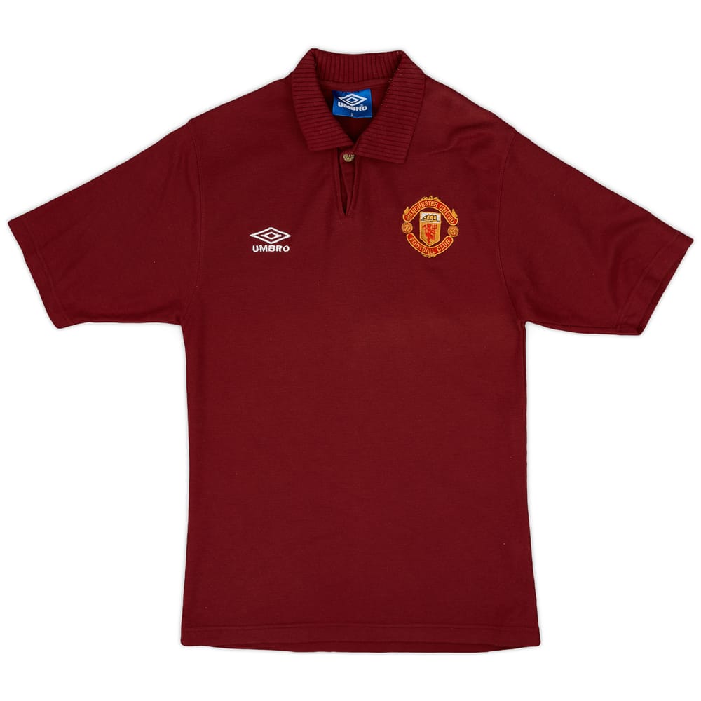 1996-97 Manchester United Umbro Polo Shirt - 9/10 - (S)