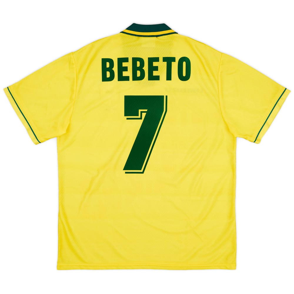 1994 Brazil Home Shirt Bebeto #7 - 9/10 - (L)