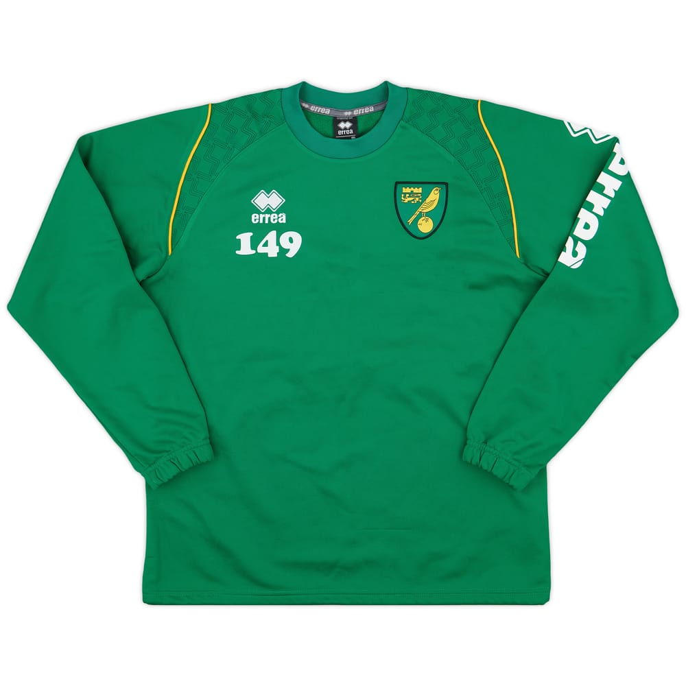 2011-12 Norwich Player Issue Errea Training L/S Shirt #149 - 8/10 - (M)