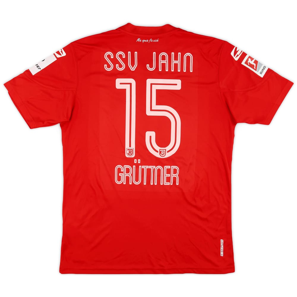 2018-19 Jahn Regensburg Match Issue Away Shirt Gruttner #15