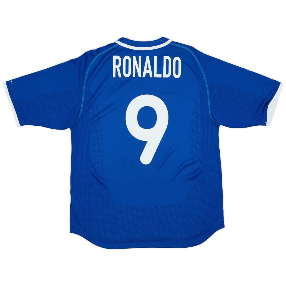2000-02 Brazil Away Shirt Ronaldo #9 - 8/10 - (M)