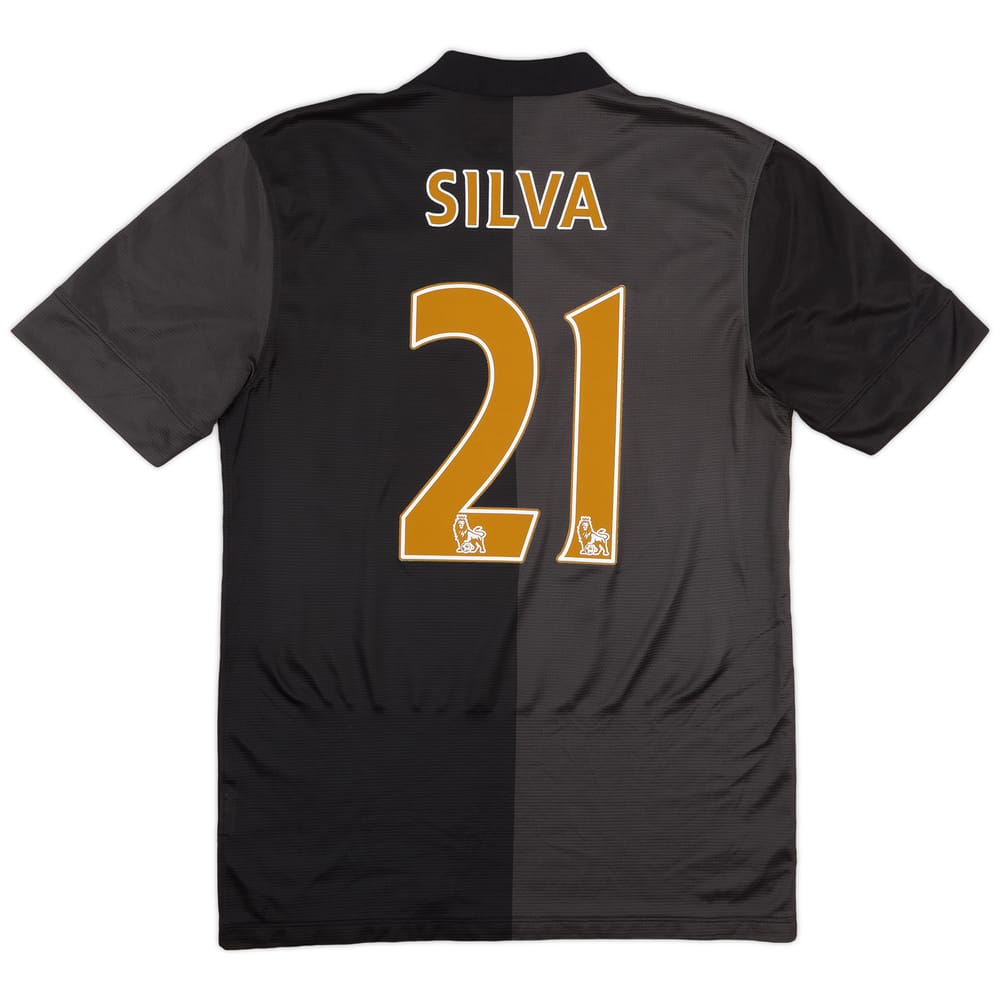 2013-14 Manchester City Away Shirt Silva #21 - 9/10 - (S)
