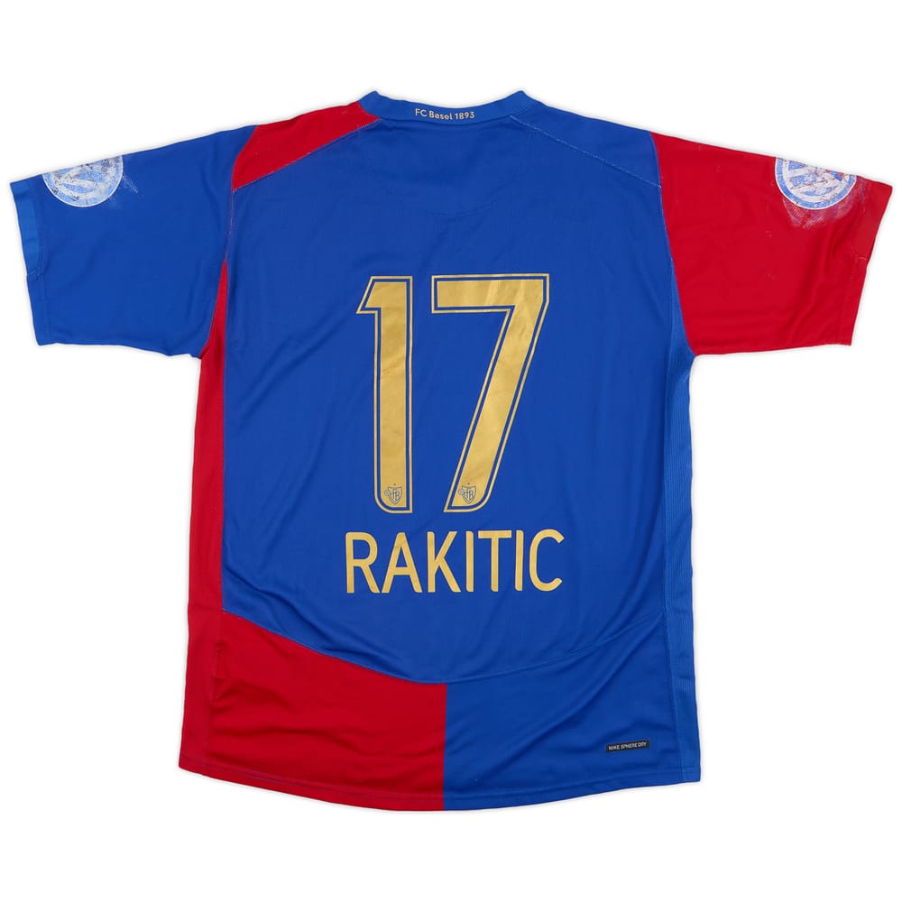 2006-08 FC Basel Home Shirt Rakitic #17 - 4/10 - (M)