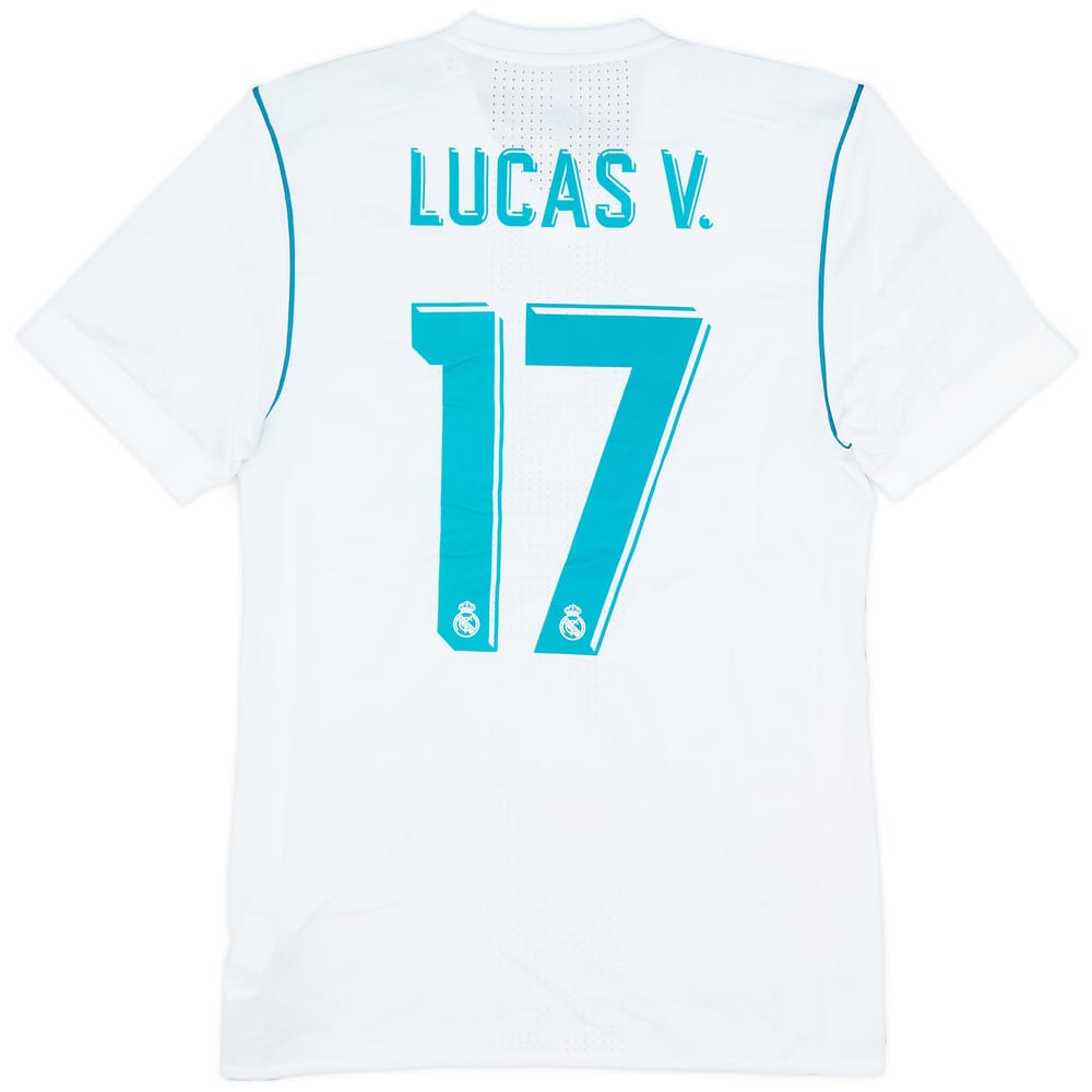 2017-18 Real Madrid Authentic Home Shirt Lucas V. #17 (M)