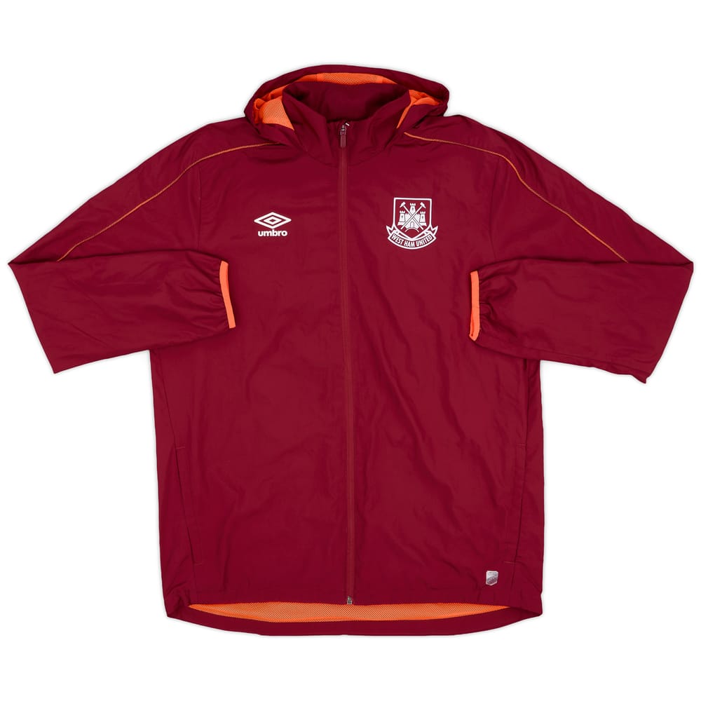 2017-18 West Ham Umbro Hooded Rain Jacket - 9/10 - (L)