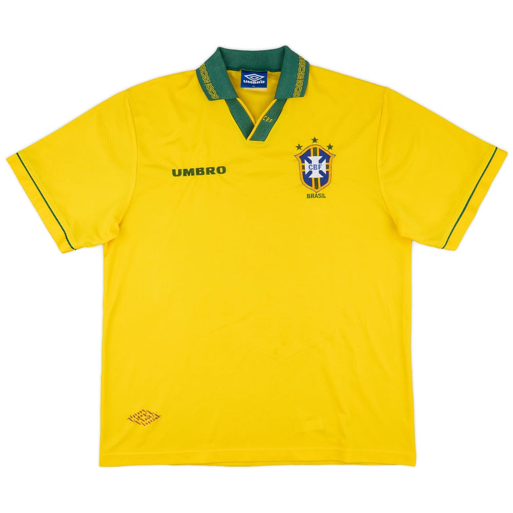 1993-94 Brazil Home Shirt - 7/10 - (XL)