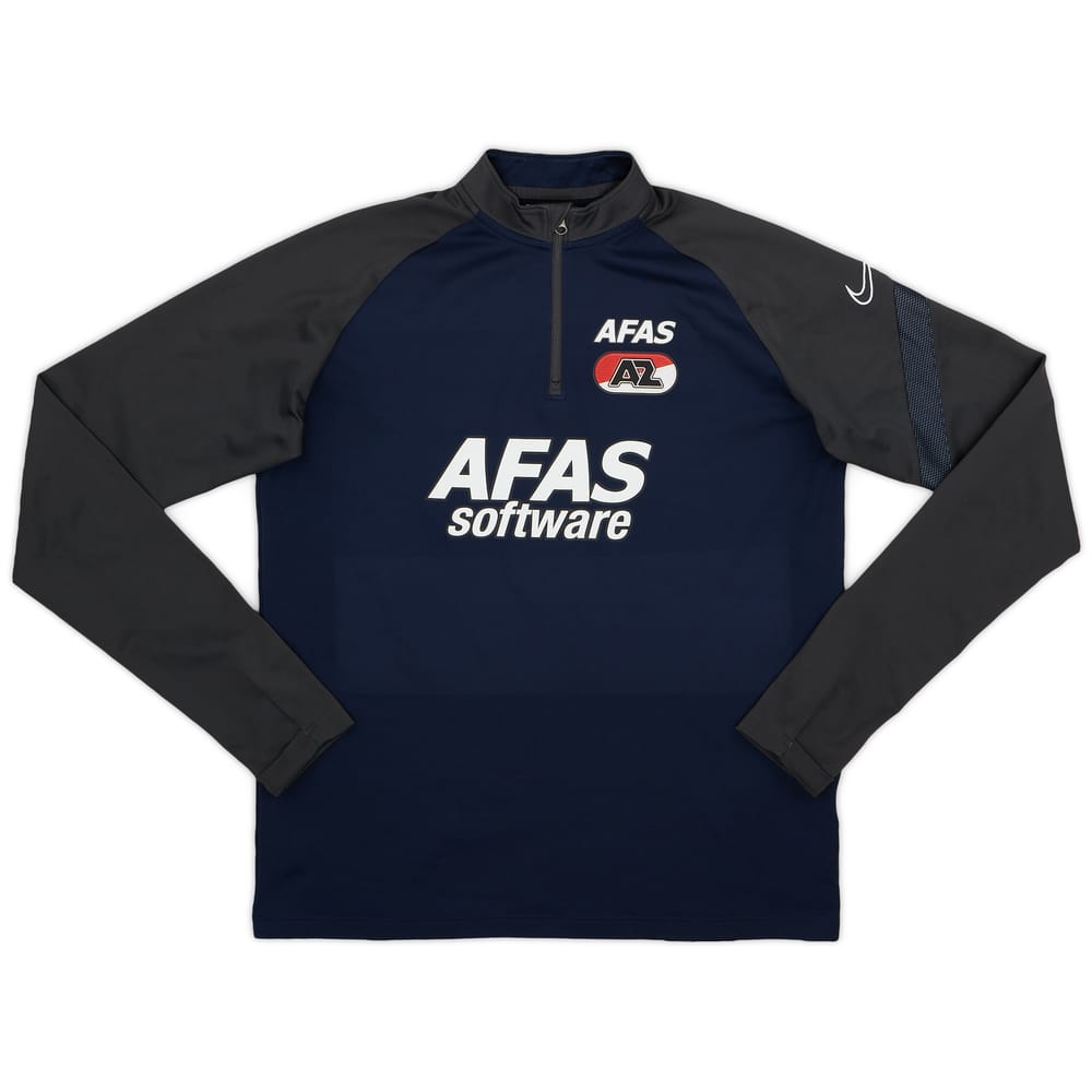 2020-21 AZ Alkmaar Nike 1/4 Zip Training Shirt - 7/10 - (XL.Boys)