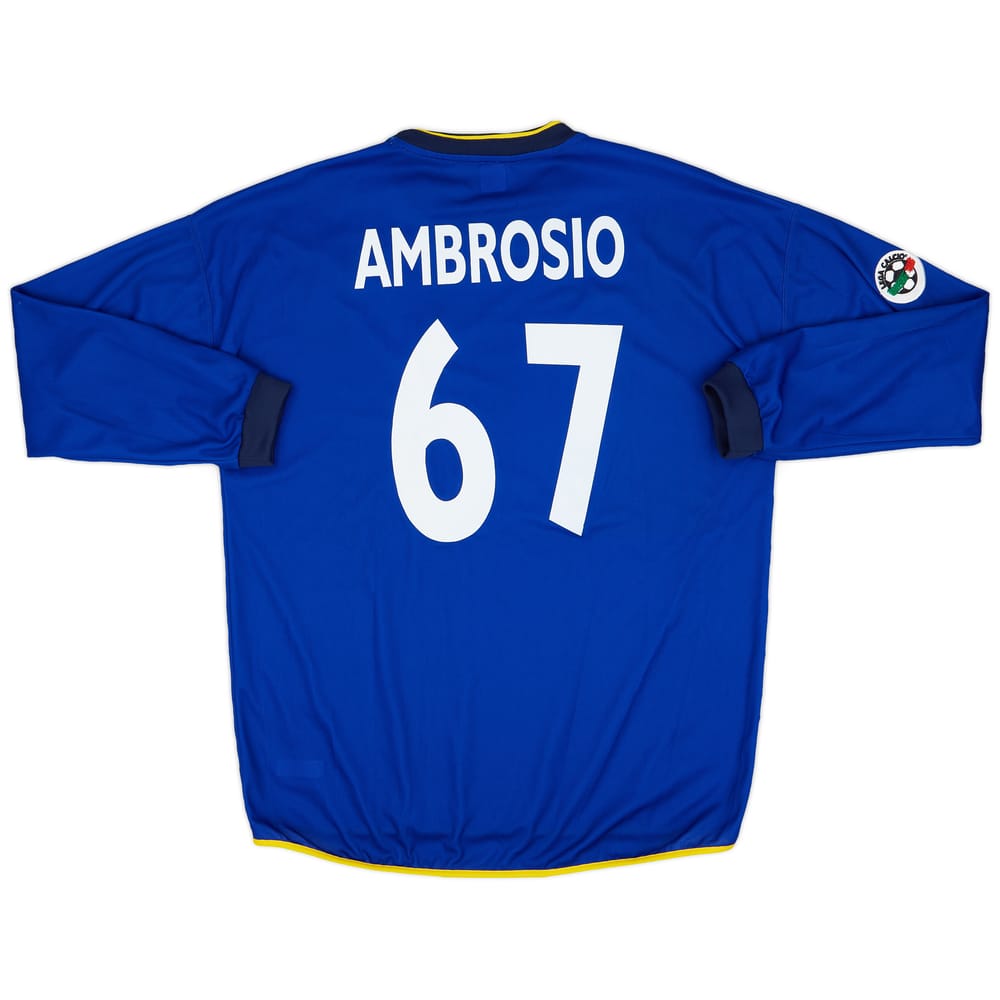 2002-03 Chievo Verona Match Issue GK Shirt Ambrosio #67