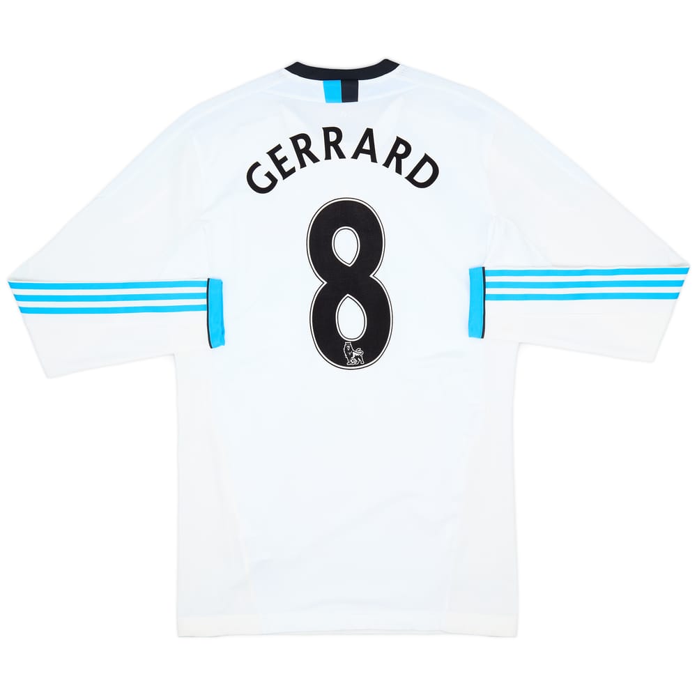 2011-12 Liverpool Player Issue Third L/S Shirt Gerrard #8 - 8/10 - (XXL)