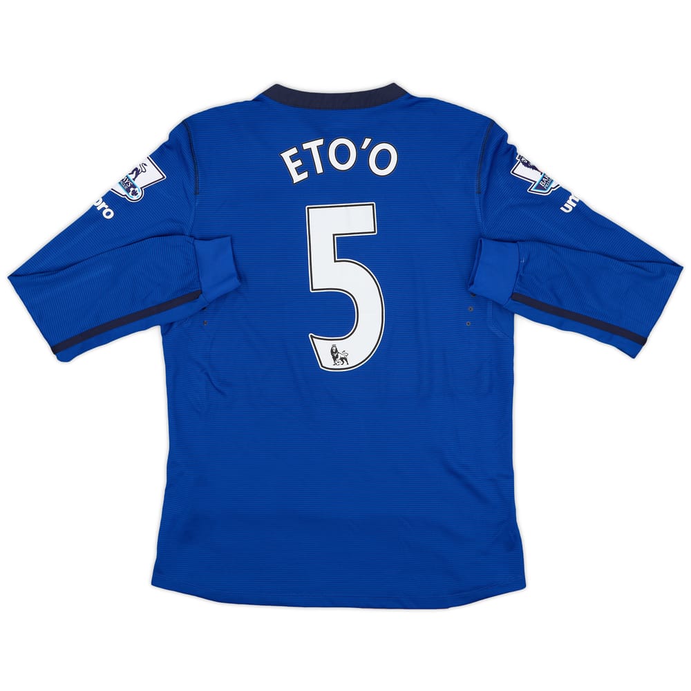 2014-15 Everton Home L/S Shirt Eto'o #5 (S)