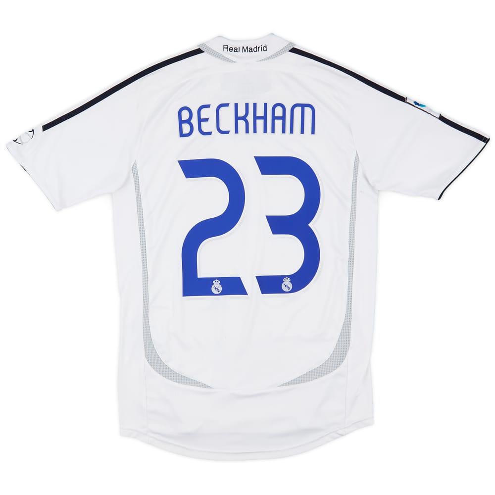 2006-07 Real Madrid Home Shirt Beckham #23 - 7/10 - (S)