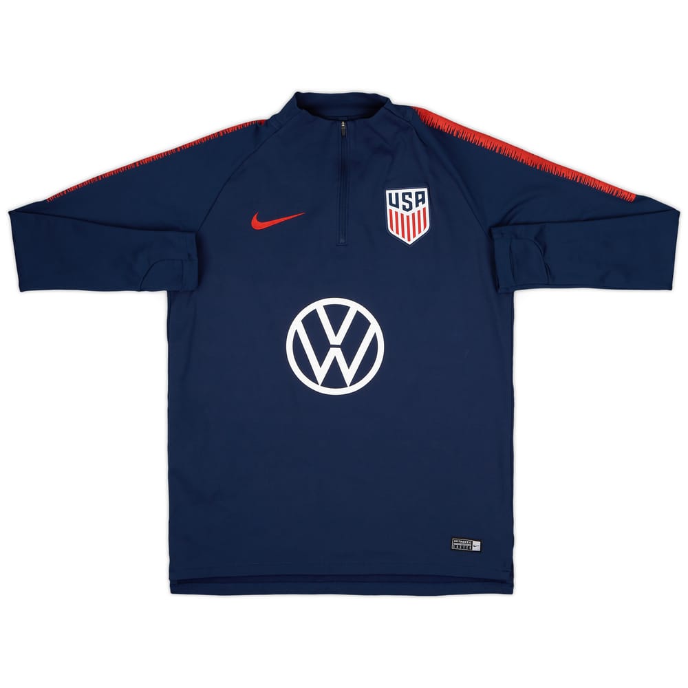 2019-20 USA Nike 1/4 Zip Drill Top - 9/10 - (M)