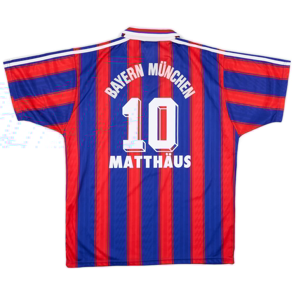 1995-97 Bayern Munich Home Shirt Matthaus #10 - 7/10 - (L)
