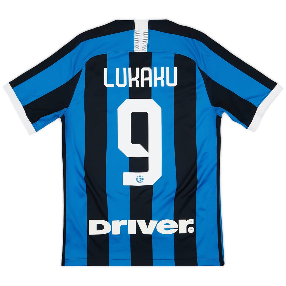 2019-20 Inter Milan Home Shirt Lukaku #9 - 10/10 - (S)