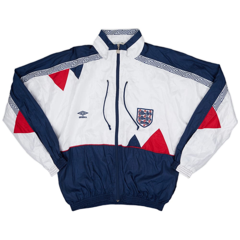 1990-92 England Umbro Track Jacket - 8/10 - (XL)